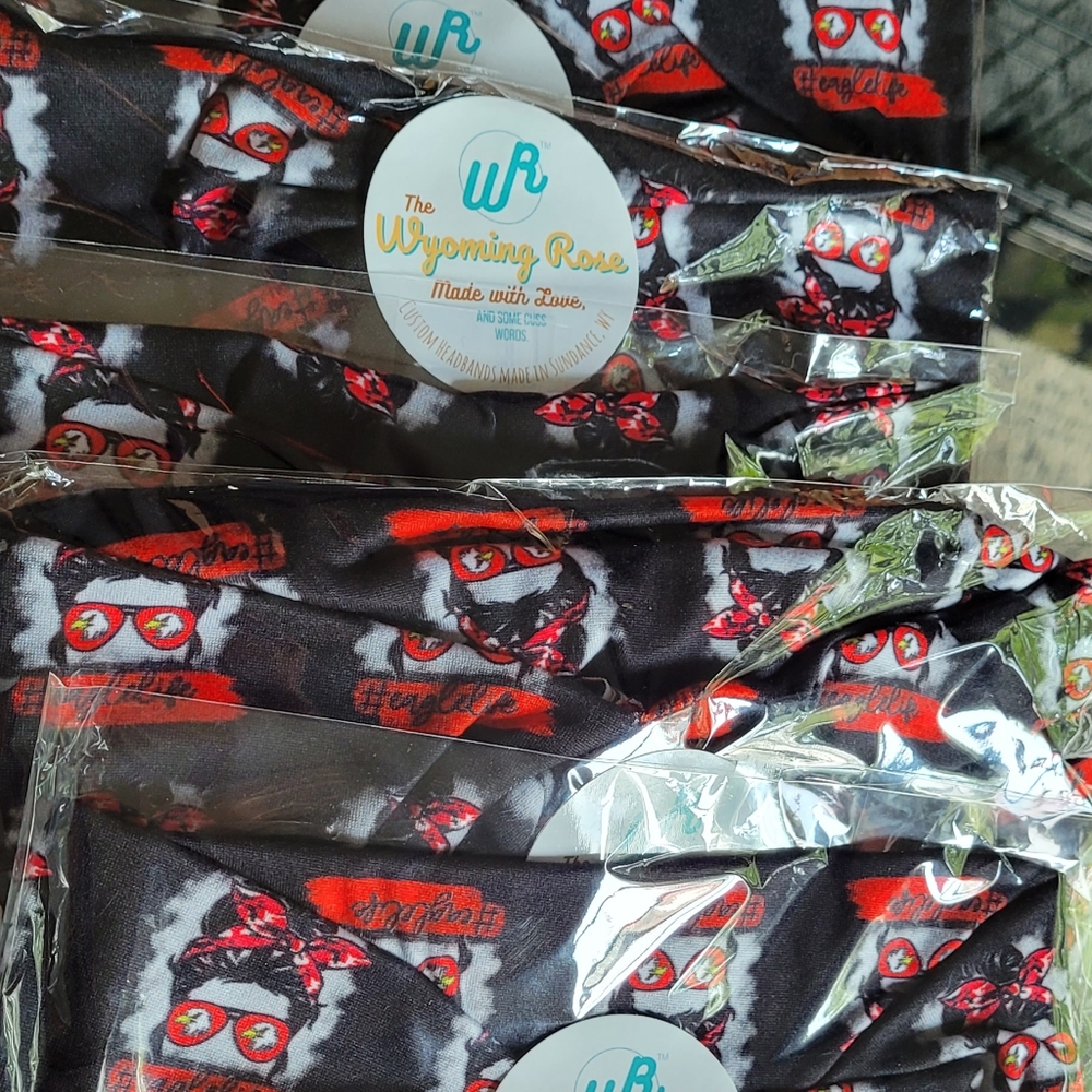 Red/Black Eagle Pride Headbands